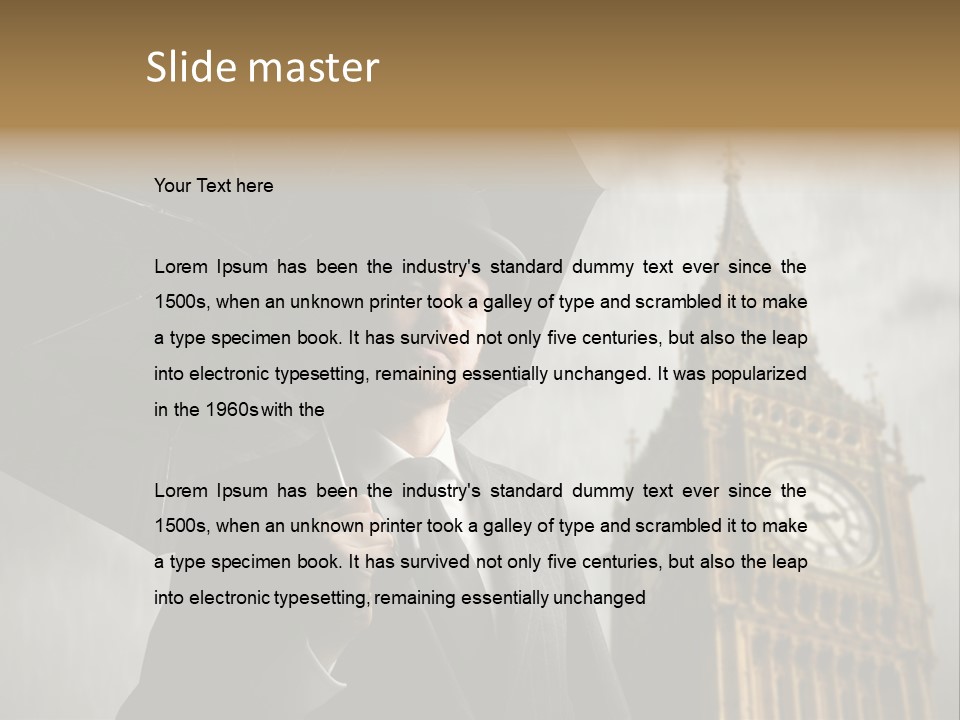 Business London Clock PowerPoint Template