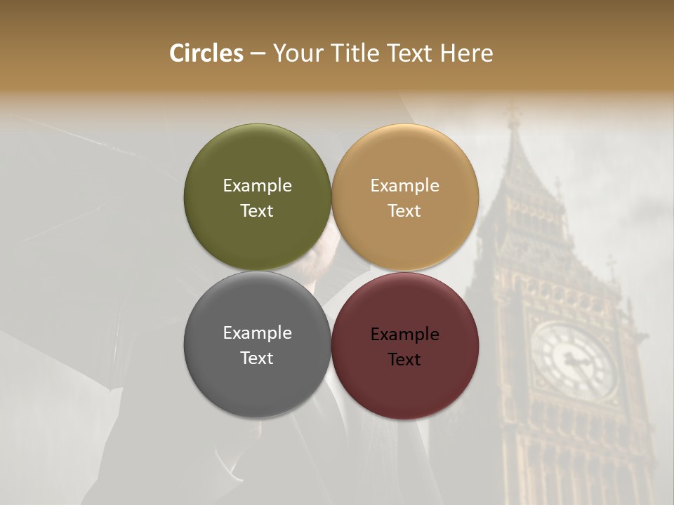 Business London Clock PowerPoint Template