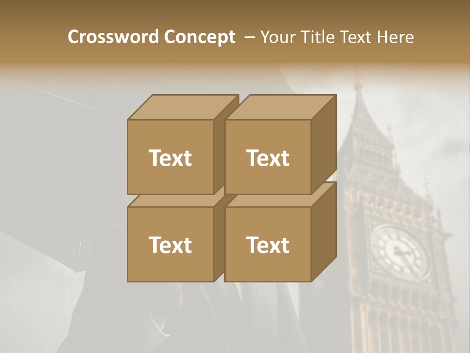 Business London Clock PowerPoint Template