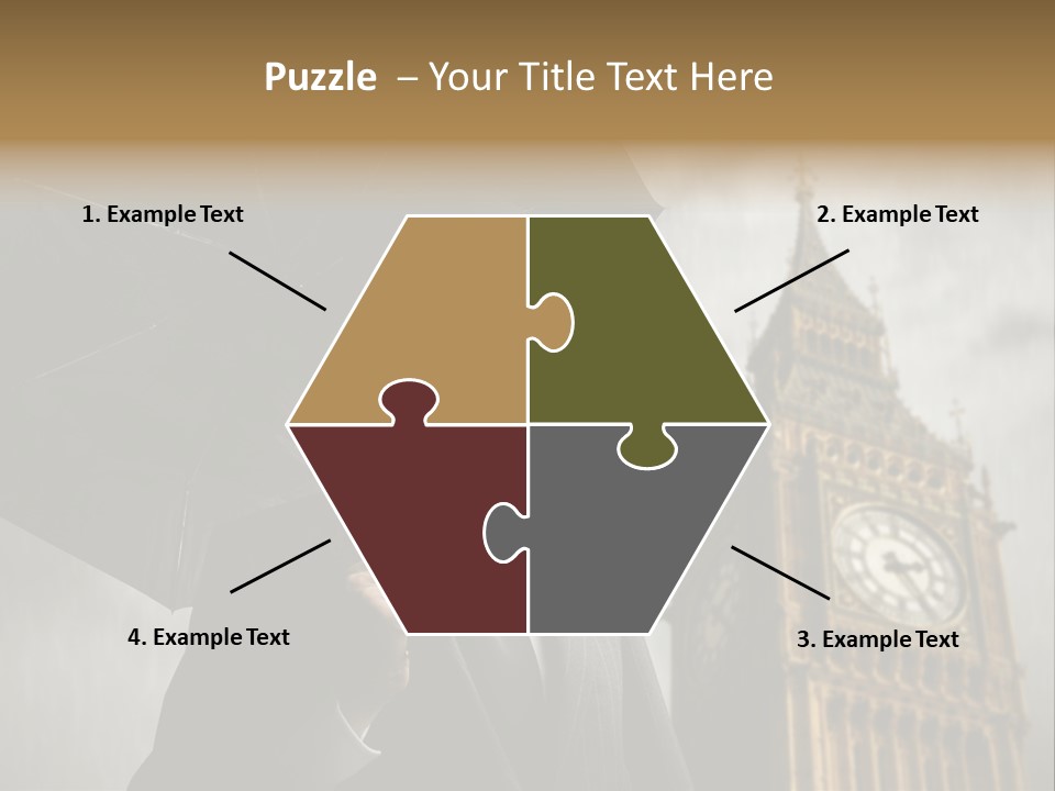 Business London Clock PowerPoint Template