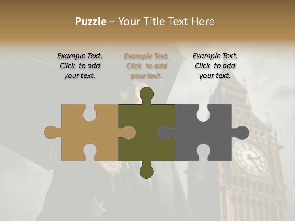 Business London Clock PowerPoint Template