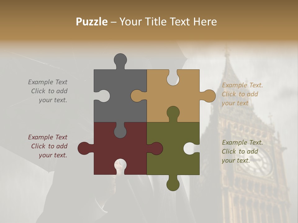 Business London Clock PowerPoint Template