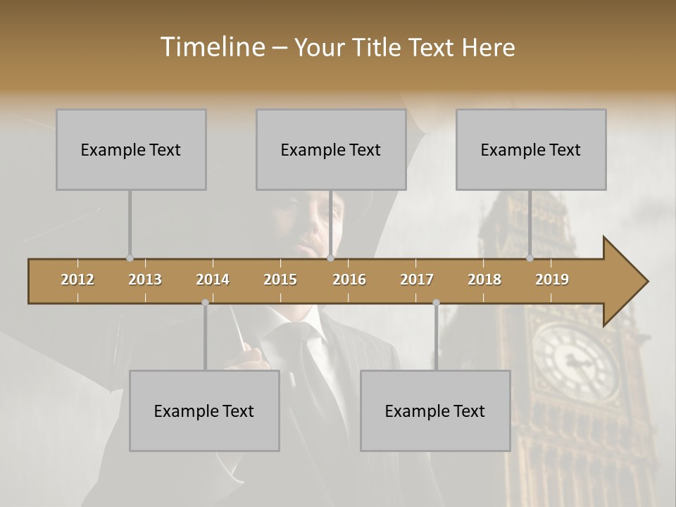Business London Clock PowerPoint Template