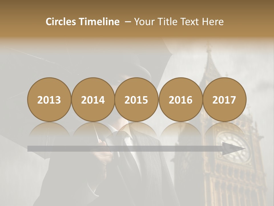 Business London Clock PowerPoint Template