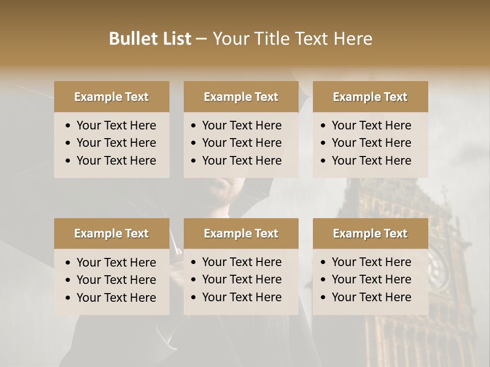 Business London Clock PowerPoint Template