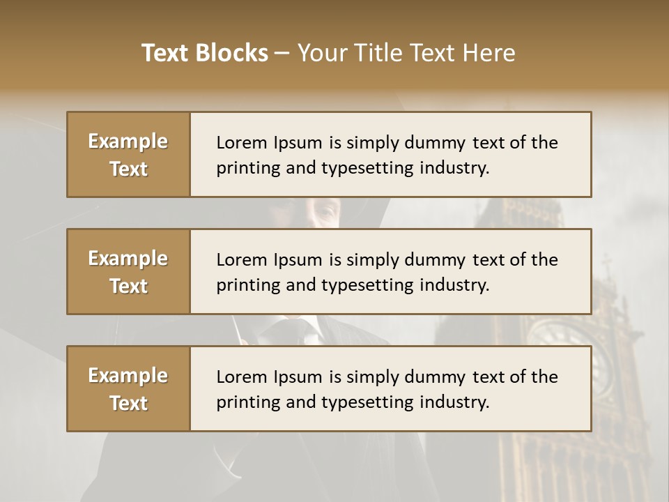 Business London Clock PowerPoint Template