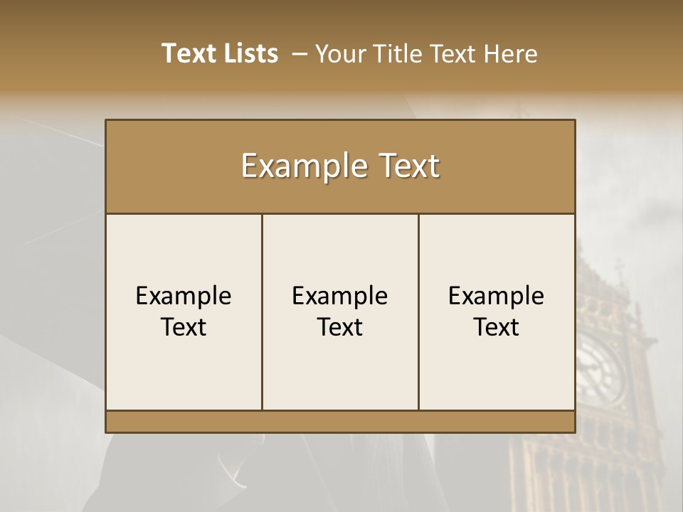 Business London Clock PowerPoint Template