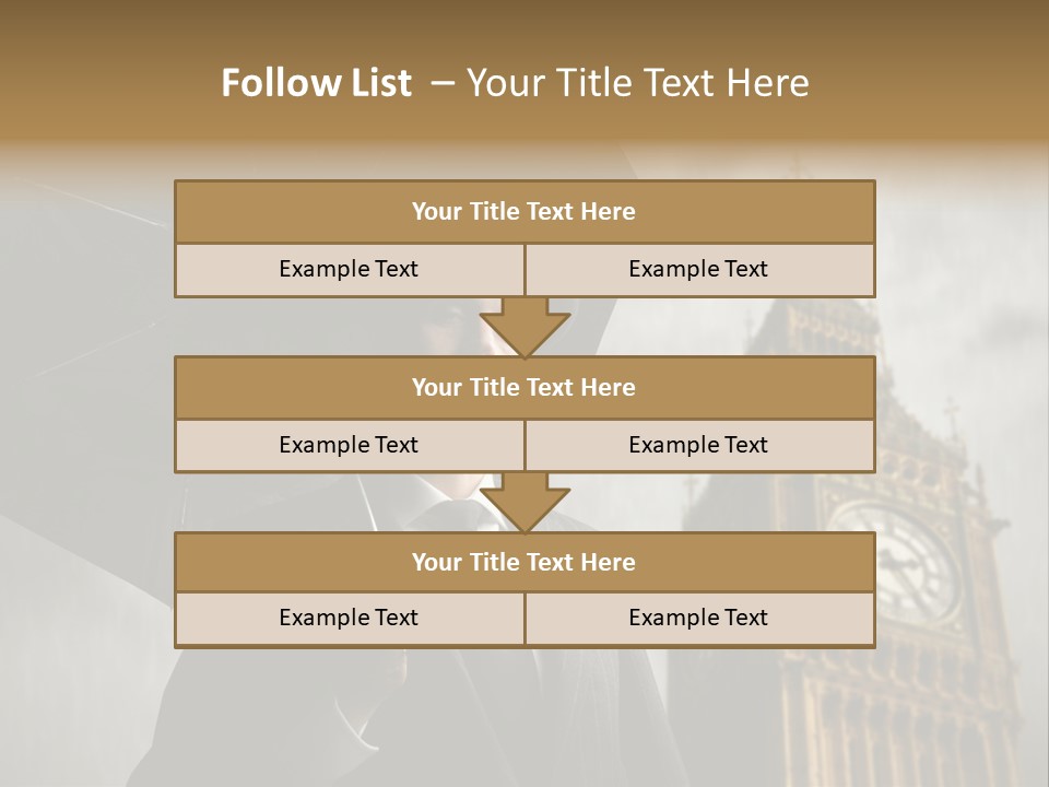Business London Clock PowerPoint Template