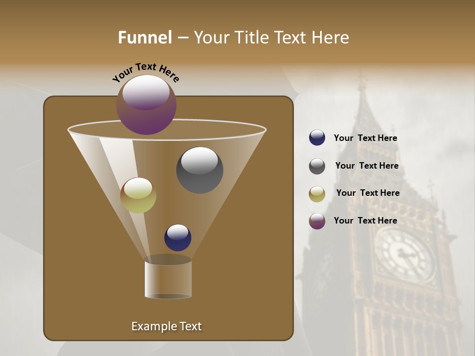 Business London Clock PowerPoint Template