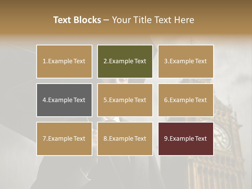 Business London Clock PowerPoint Template