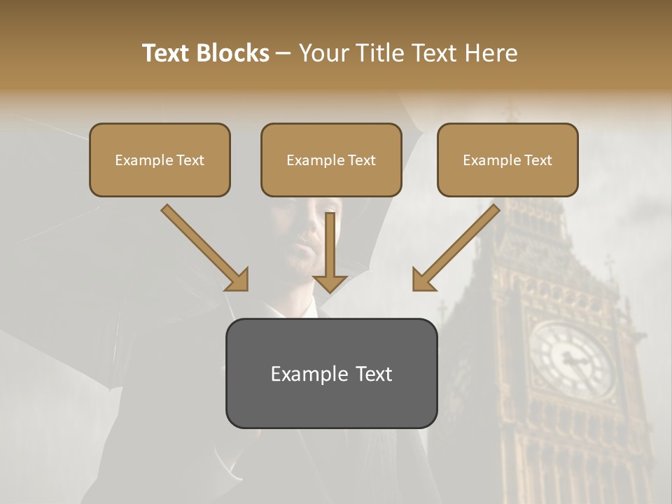 Business London Clock PowerPoint Template