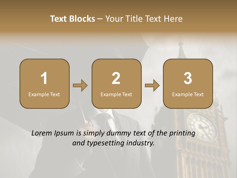 Business London Clock PowerPoint Template