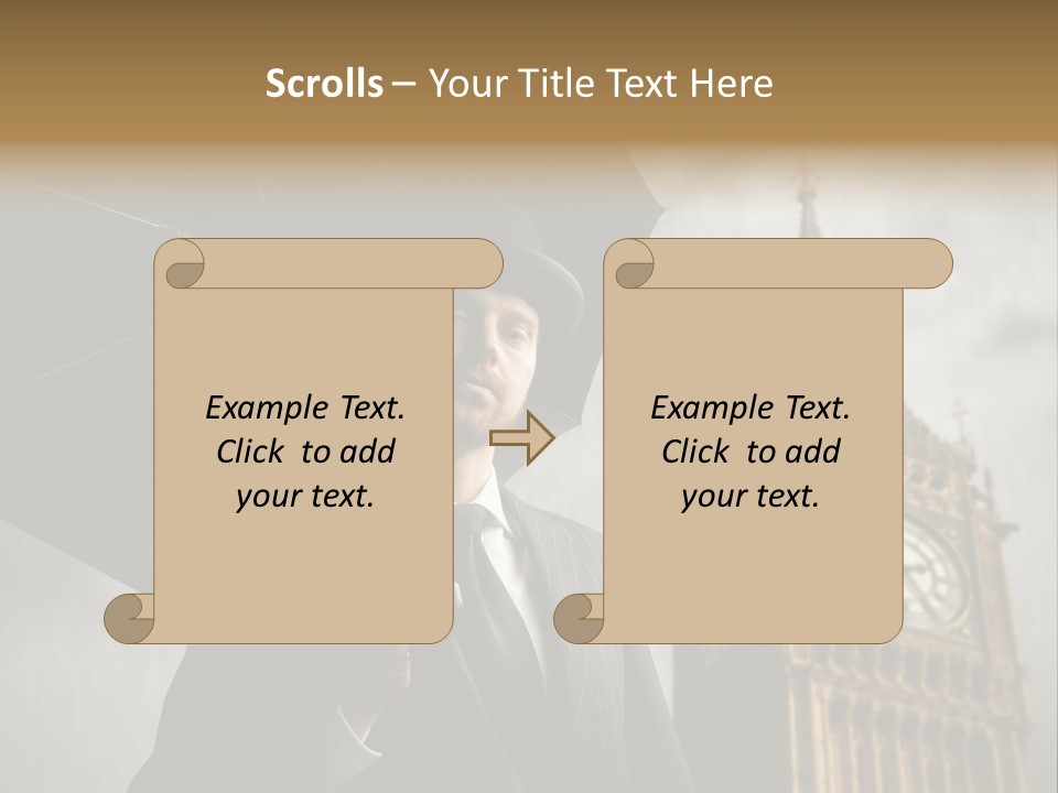 Business London Clock PowerPoint Template