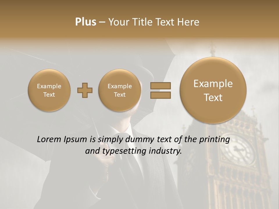 Business London Clock PowerPoint Template