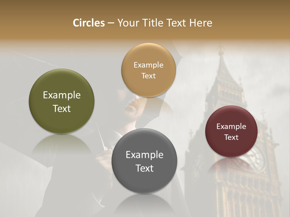 Business London Clock PowerPoint Template