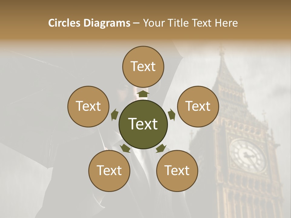 Business London Clock PowerPoint Template