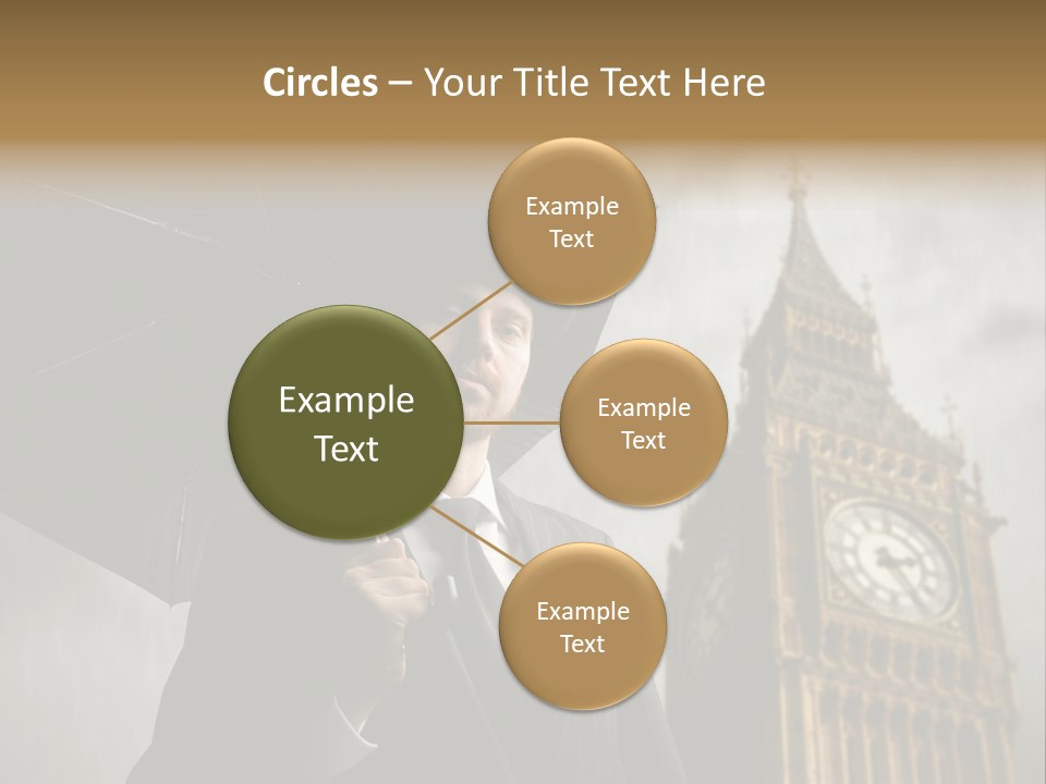 Business London Clock PowerPoint Template