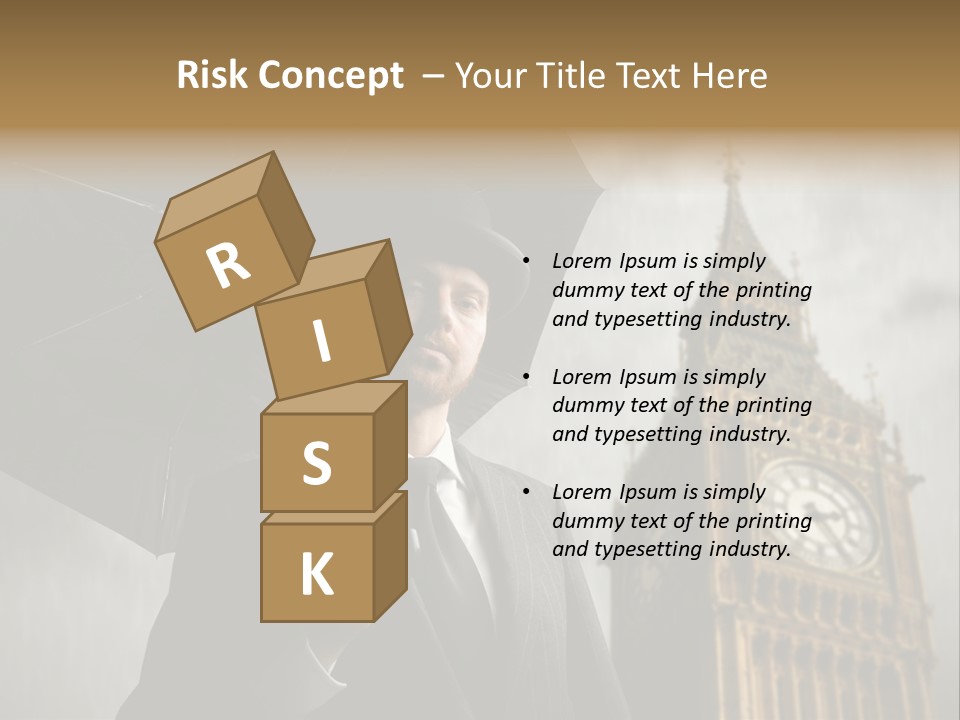 Business London Clock PowerPoint Template