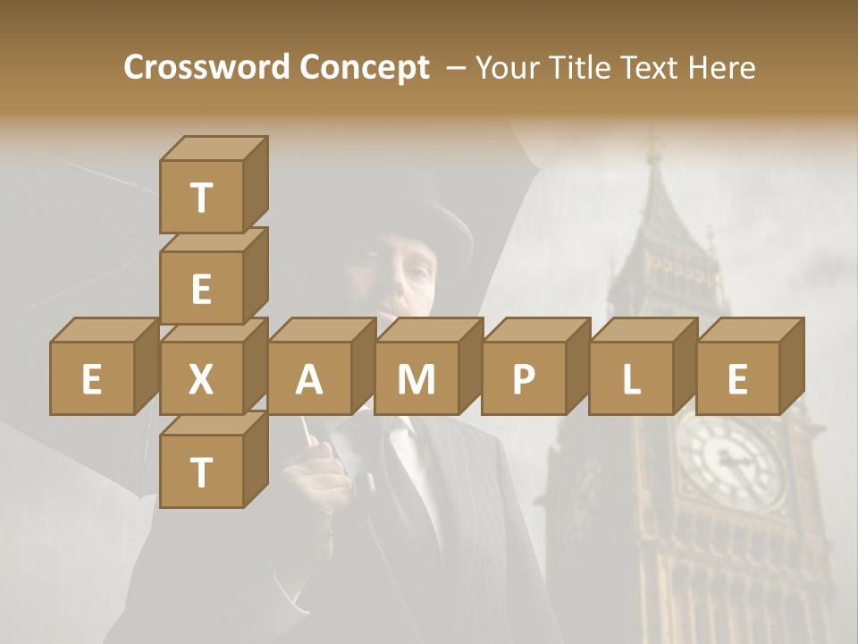 Business London Clock PowerPoint Template