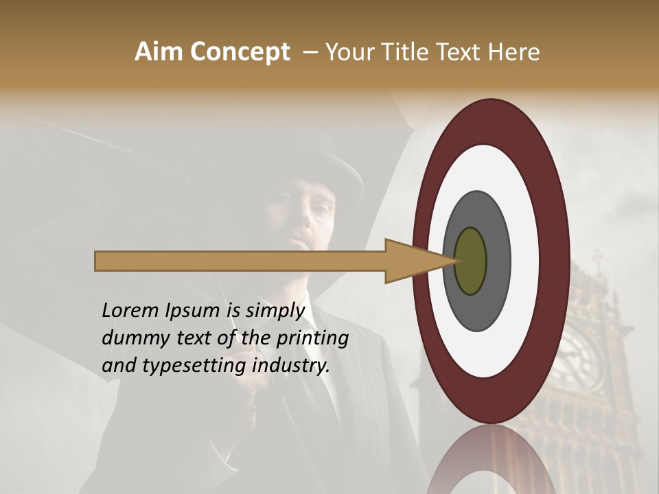 Business London Clock PowerPoint Template