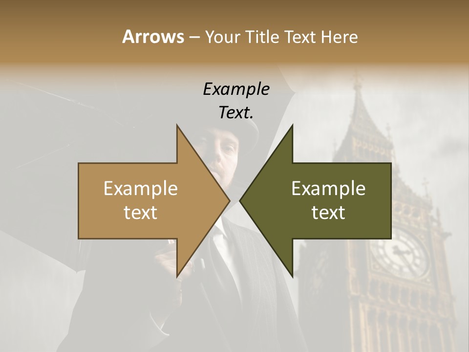 Business London Clock PowerPoint Template