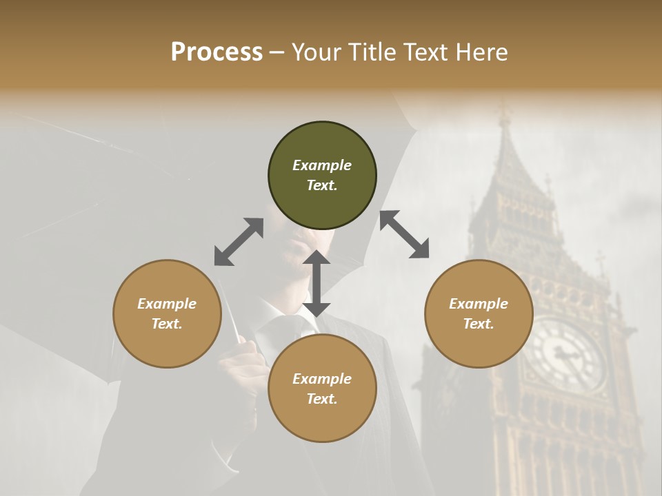 Business London Clock PowerPoint Template