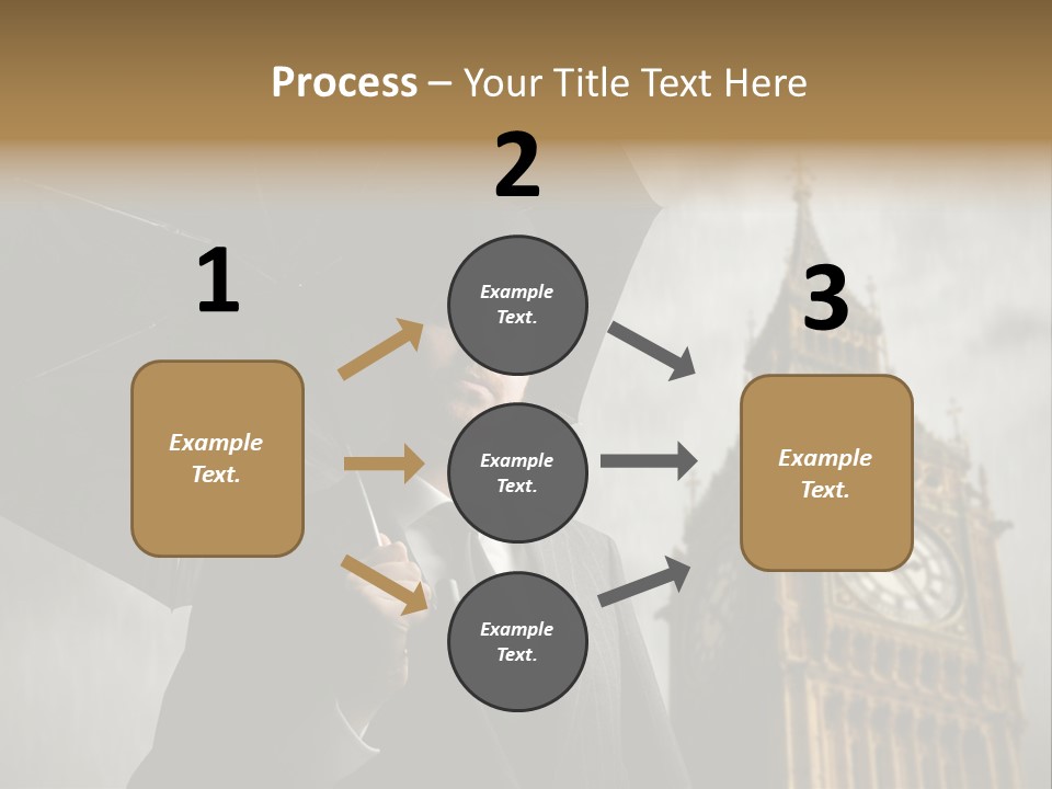 Business London Clock PowerPoint Template