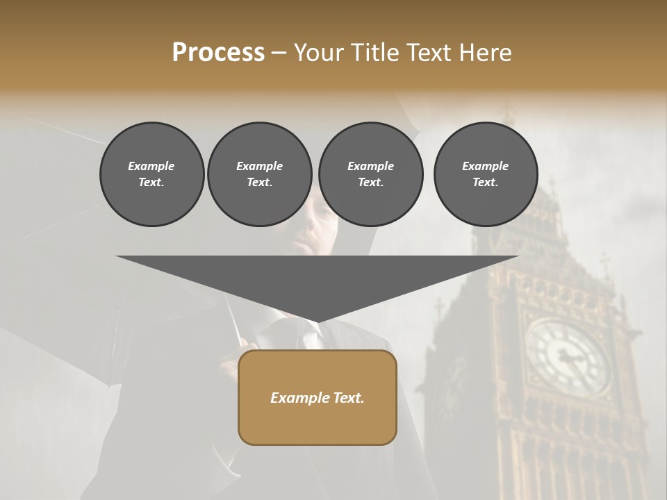 Business London Clock PowerPoint Template