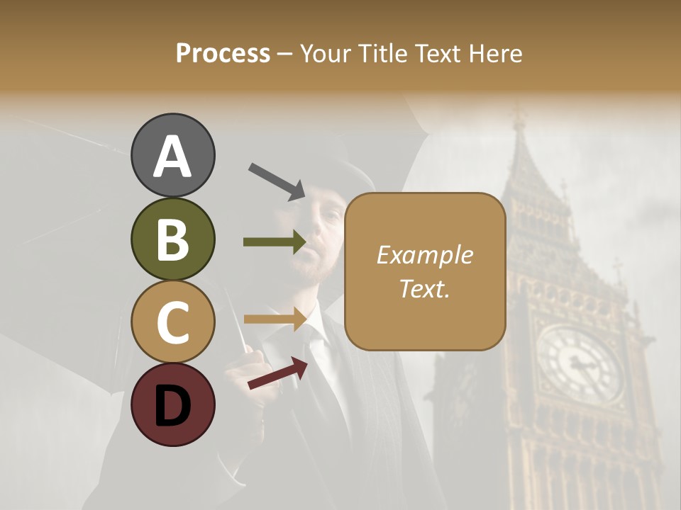 Business London Clock PowerPoint Template