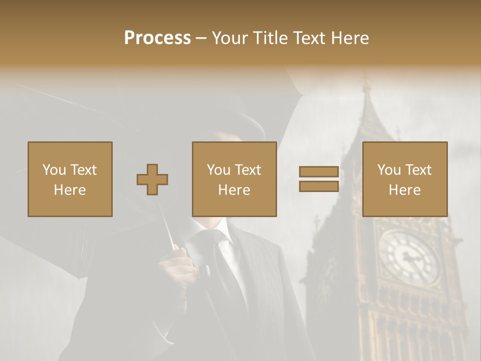 Business London Clock PowerPoint Template