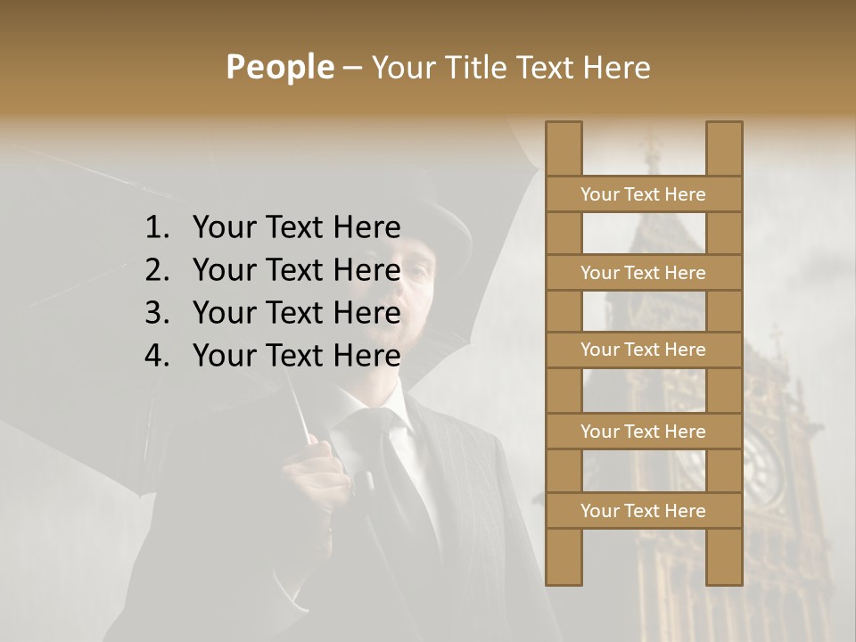 Business London Clock PowerPoint Template