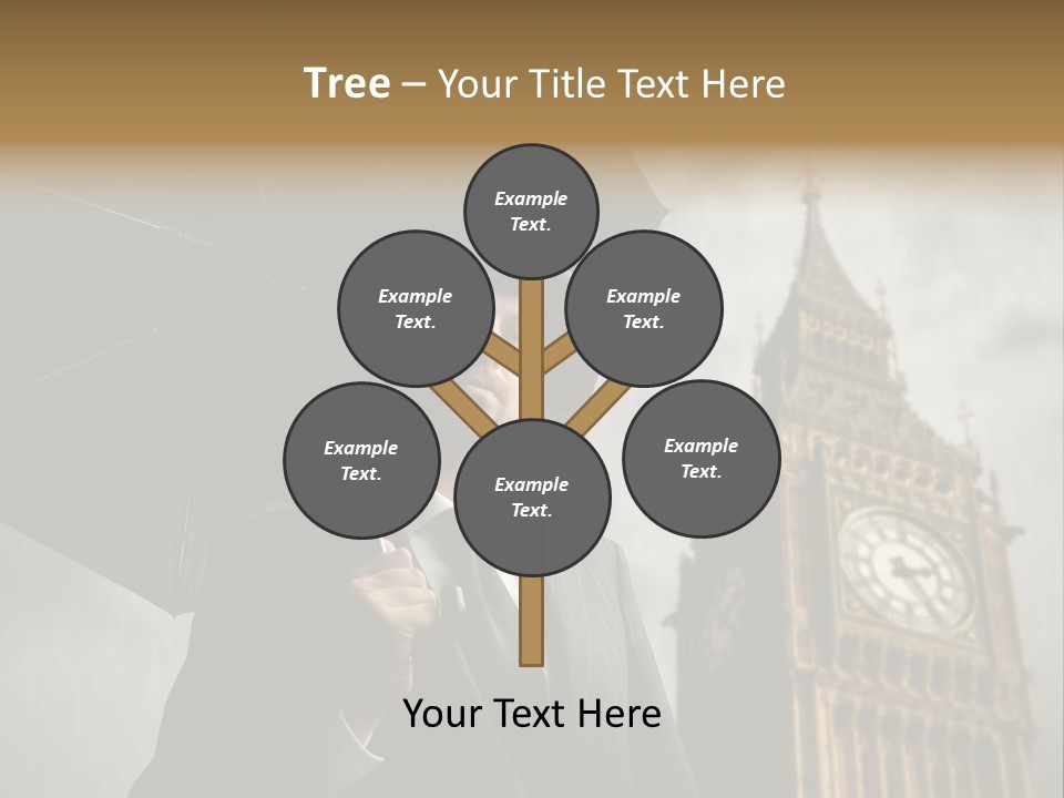 Business London Clock PowerPoint Template