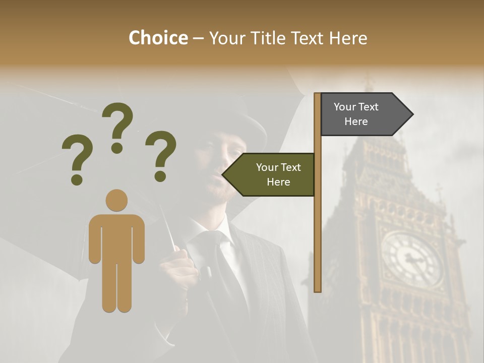 Business London Clock PowerPoint Template