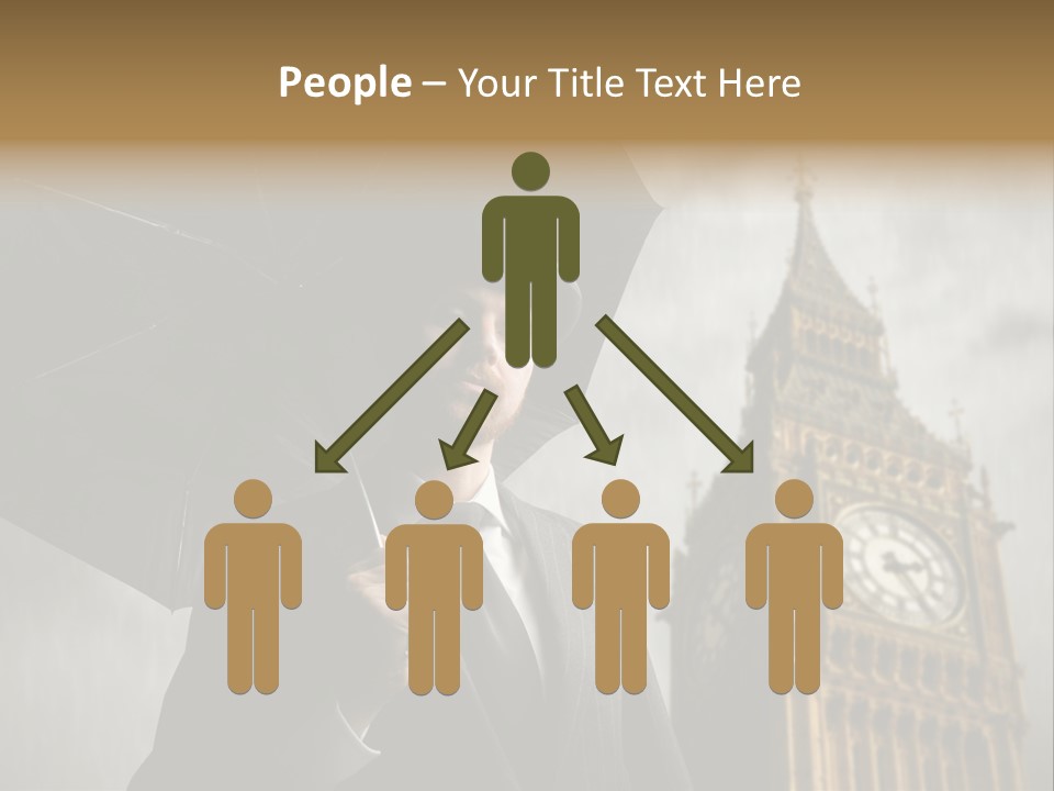 Business London Clock PowerPoint Template