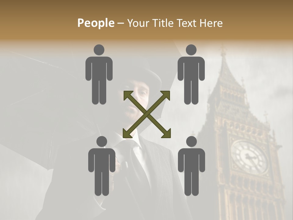 Business London Clock PowerPoint Template