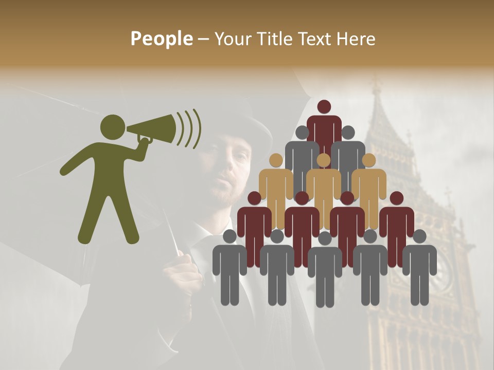 Business London Clock PowerPoint Template