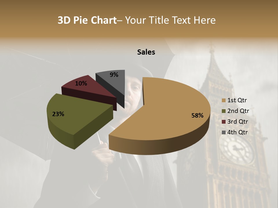 Business London Clock PowerPoint Template