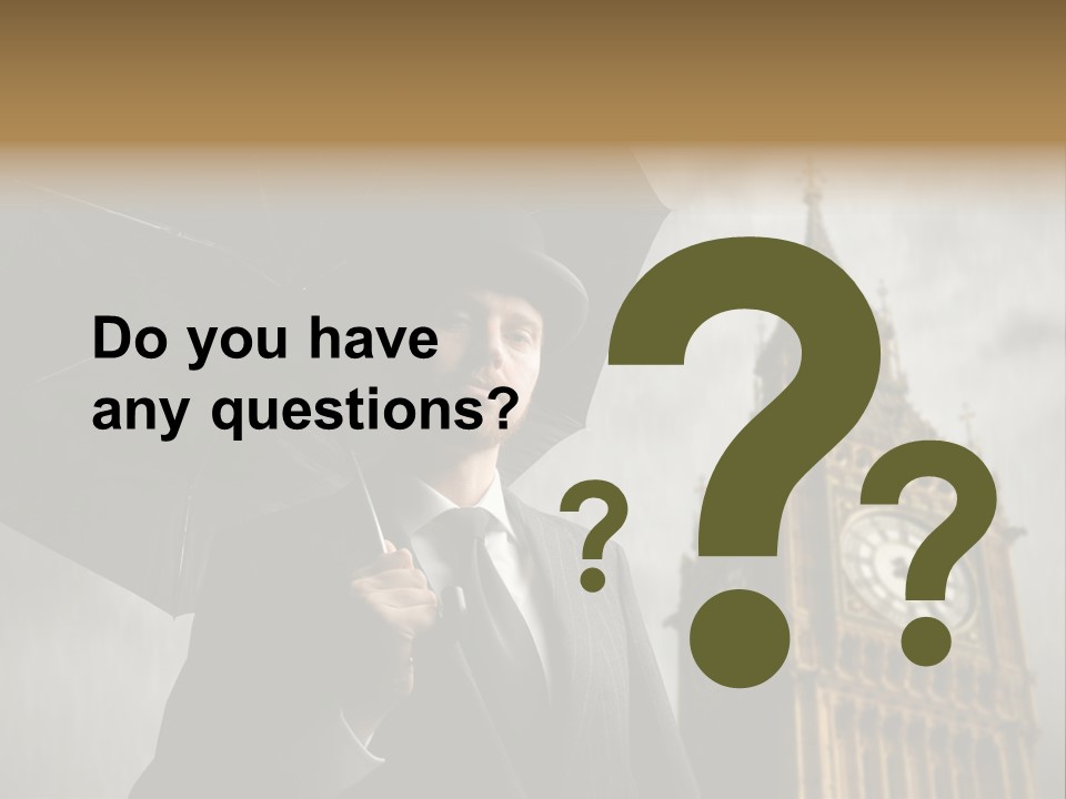 Business London Clock PowerPoint Template