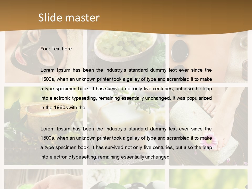 Body Aroma Mud PowerPoint Template