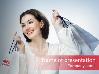 Smile Retail Bag PowerPoint Template