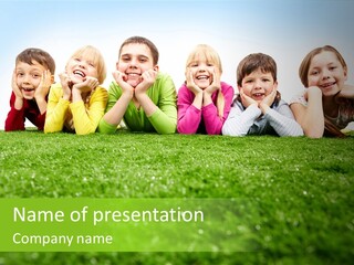 Brother Caucasian Expression PowerPoint Template