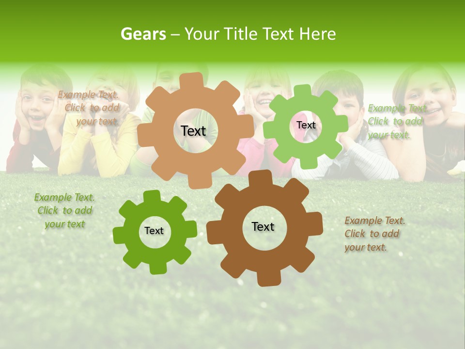 Brother Caucasian Expression PowerPoint Template