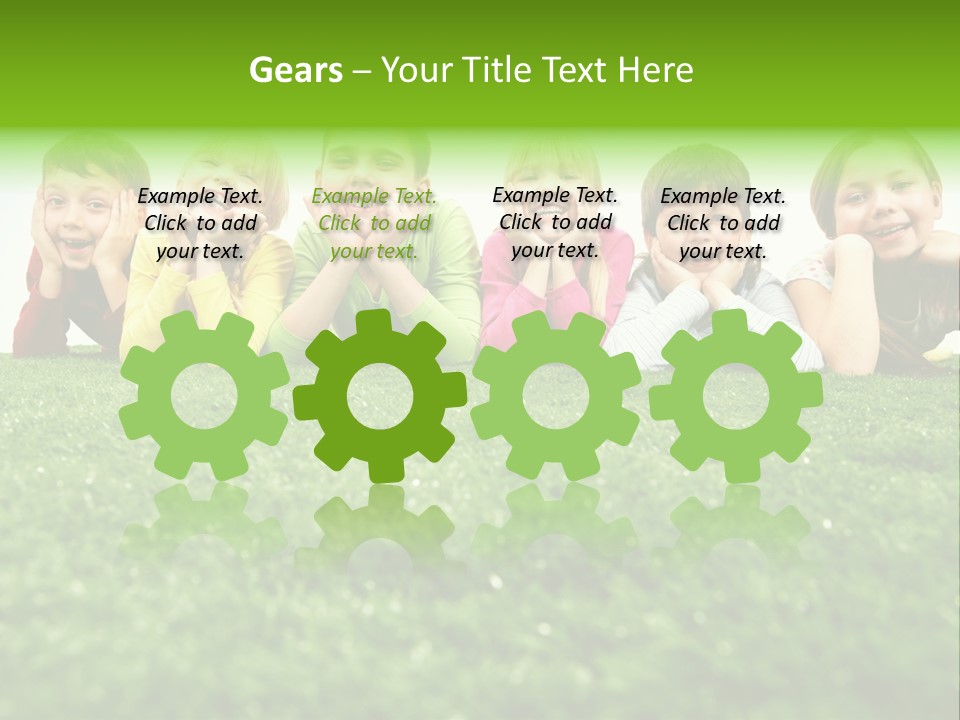 Brother Caucasian Expression PowerPoint Template