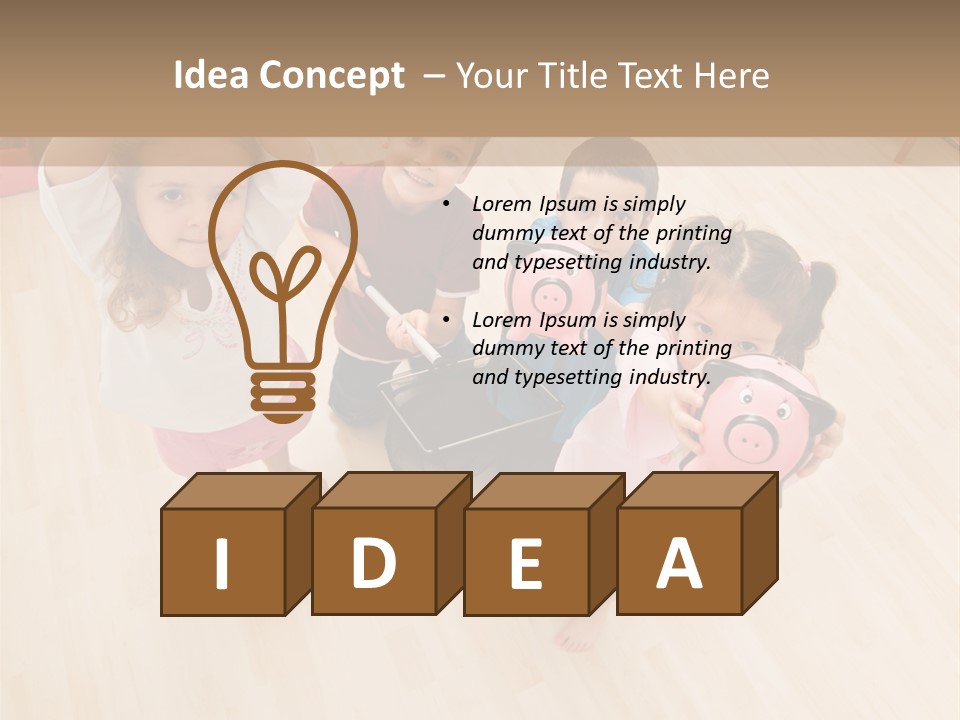 Kid Indoor Color PowerPoint Template