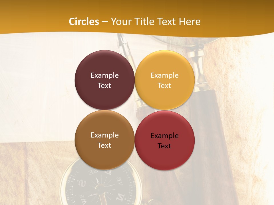 Backgrounds Magnifier Topography PowerPoint Template