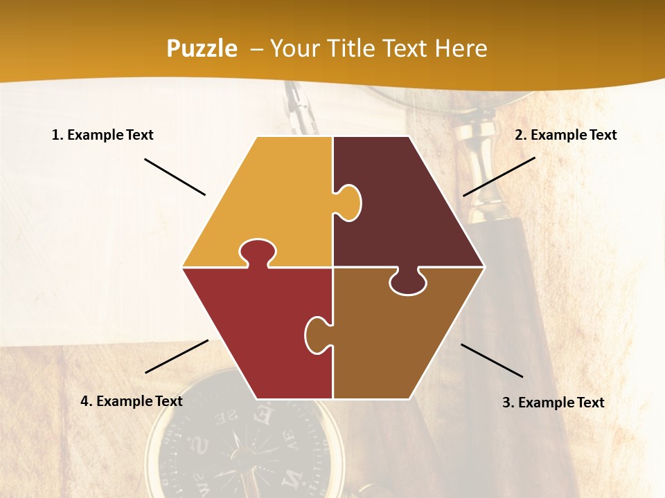 Backgrounds Magnifier Topography PowerPoint Template