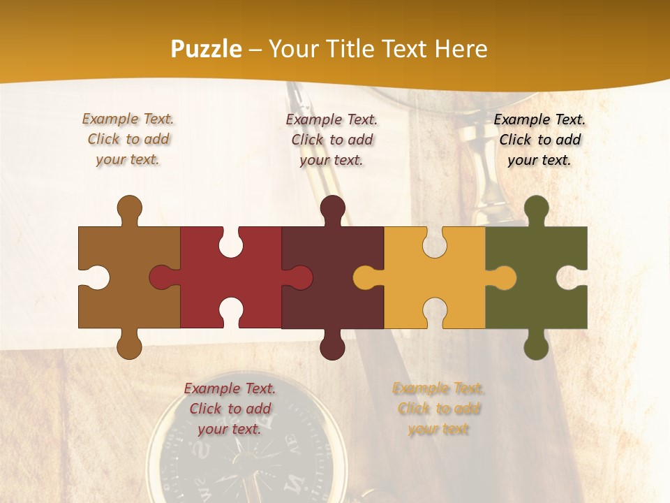 Backgrounds Magnifier Topography PowerPoint Template