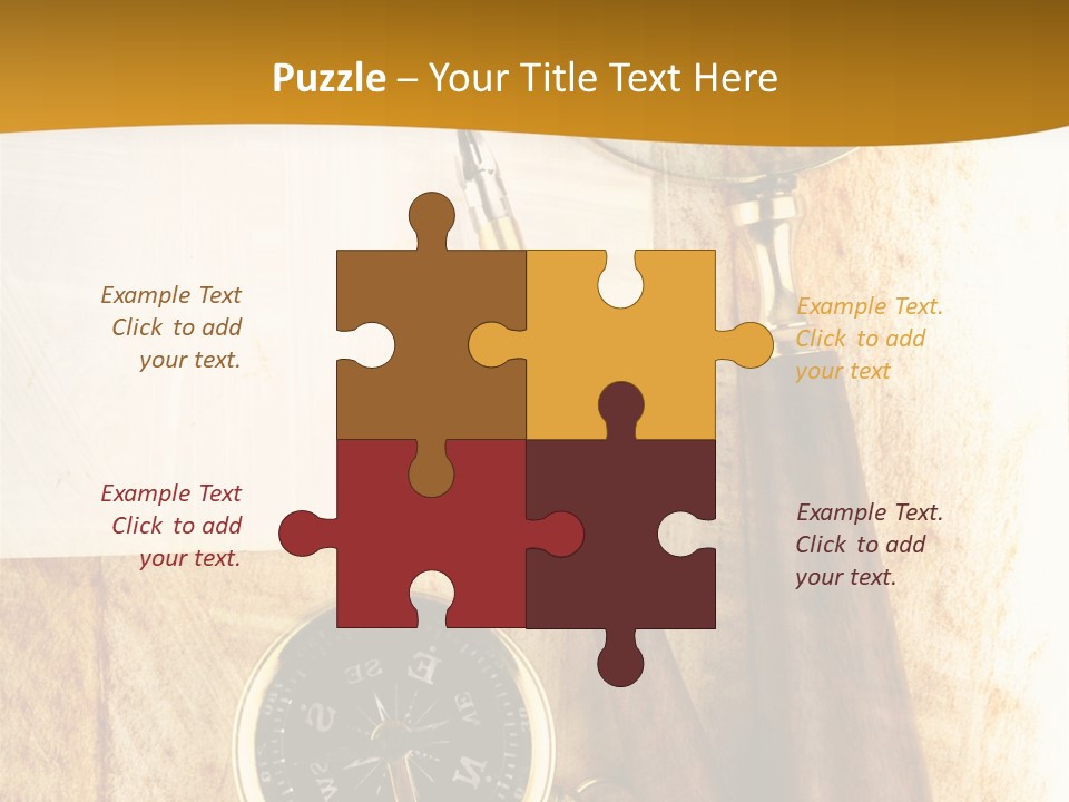 Backgrounds Magnifier Topography PowerPoint Template