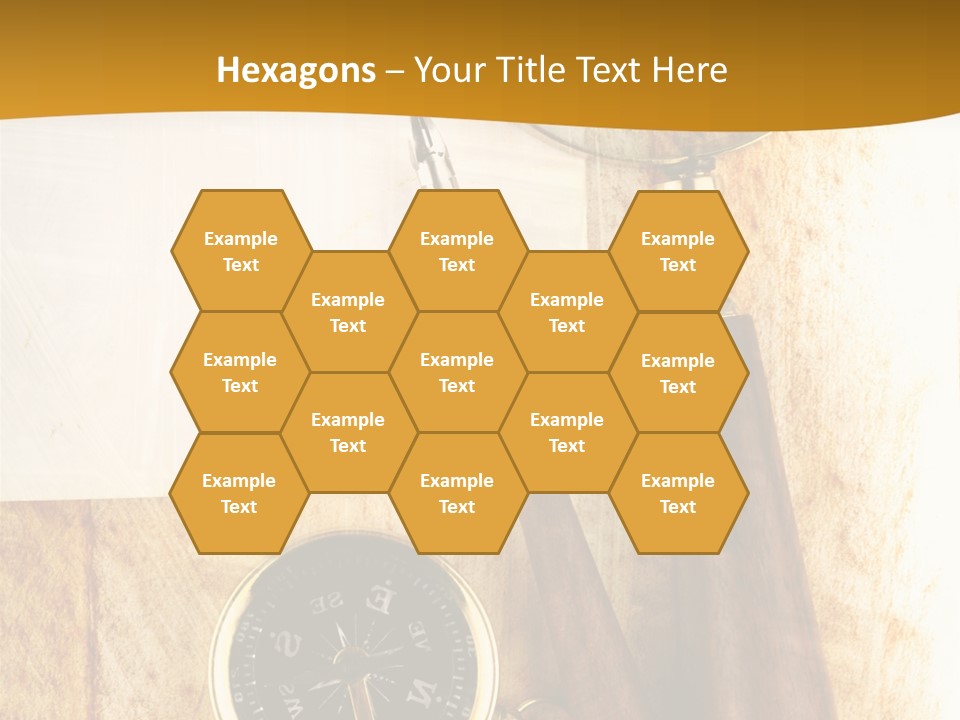 Backgrounds Magnifier Topography PowerPoint Template