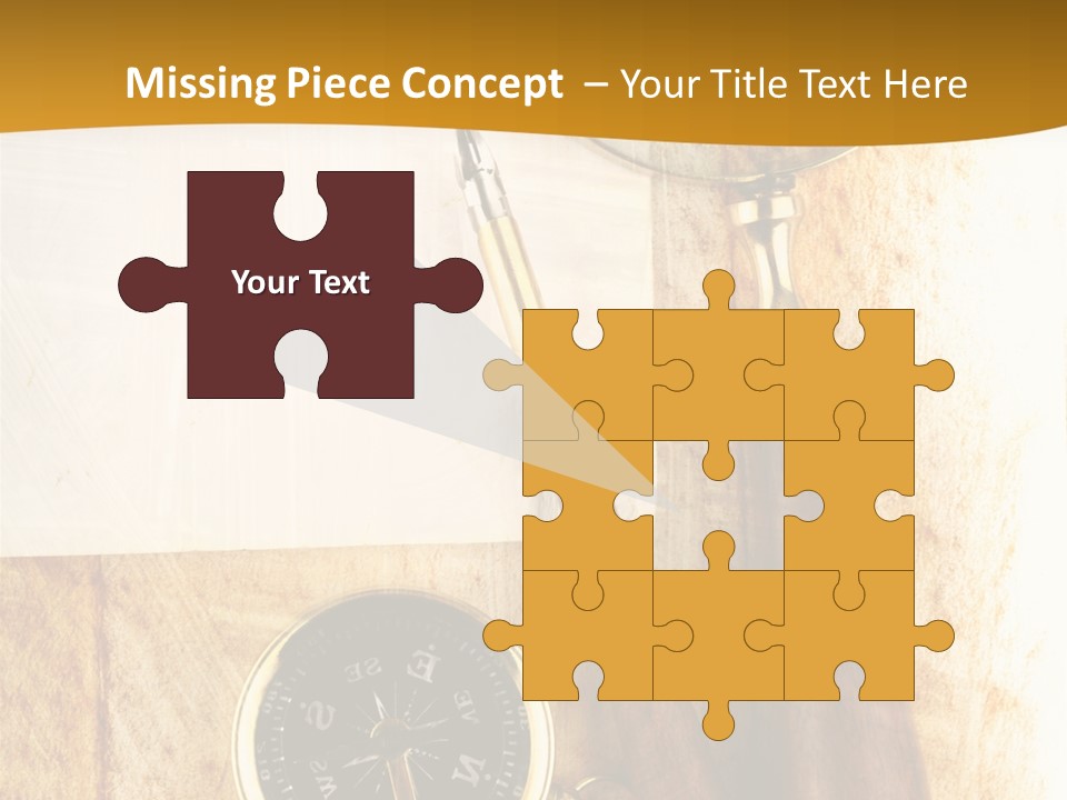 Backgrounds Magnifier Topography PowerPoint Template